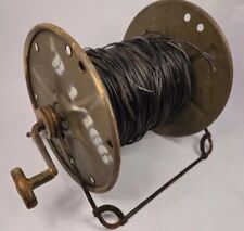 Vintage 1940's US Army WW2 DR-8-A Reel Arvin with Carrier & Cable Collectible  picture