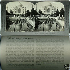 Keystone Stereoview of The Taj Mahal at Agra, India From 600/1200 Card Set #881 picture