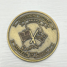 US Army Outstanding Solider Award 20th Support Group  Korea CSM Challenge Coin 1 picture