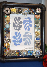 JEWELRY RHINESTONE DECORATED PICTURE  FRAME  CONTEMPORARY MODERN BY ALICE MCCRAY picture