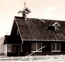 1945 RPPC Postcard St Mary's Catholic Church Rockaway Oregon BW picture