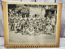 Vintage Local Hawaiian Asian Sports Baseball Group Photo A-1 Bakery Hawaii B&W picture