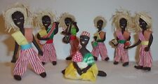HATTIAN-CARIBBEAN CALYPSO  MUSICAN Figurine Dolls All Handmade w/Instruments 4