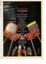 O Cedar 2000 new Line of Mops Brooms and Brushes Vintage 1984 Print Ad picture