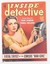 INSIDE DETECTIVE JAN 1941 True Crime Pulp Magazine 