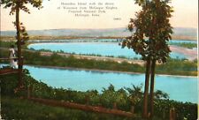 Postcard,McGregor,IA Proposed National Park,Horseshoe Island,Miss. River,1907-15 picture