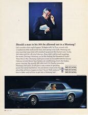 1966 Original FORD MUSTANG FOR MAN IN HIS 50'S Ad MUSCLE CARS SIXTIES SPORTS CAR picture