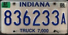 Vintage 2008 INDIANA License Plate - Crafting Birthday MANCAVE slf picture