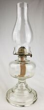Antique Vintage Clear Glass Craven Kerosene Oil Lamp Victorian EAPG picture