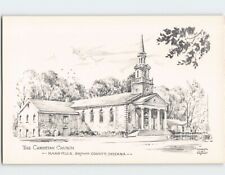 Postcard The Christian Church Nashville Brown County Indiana USA picture