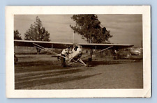 RPPC 1940'S AIRPLANE SCENE. POSTCARD RR19 picture