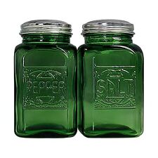 Ritadeshop Depression Style Glass Salt and Pepper Shakers (Green) picture