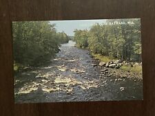 Hayward Wisconsin - River View Rapids Vintage Postcard Greetings picture