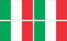 2.5in x 1.5in Italian Flag Stickers Car Truck Vehicle Bumper Decal picture
