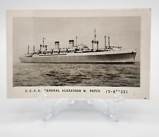 RPPC Postcard~ U.S.N.S. General Alexander M. Patch~ Marked 1950 picture