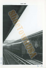 Vtg 1967 Railroad Train Photo At Station Platform P00737 picture