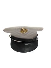 USMC Marine Corps Dress Blue Cover Hat With EGA Size 7.5 picture