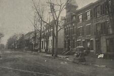 Vintage postcard Court Street Daylestown Pa Democrat Building Rppc Photo 1906 picture