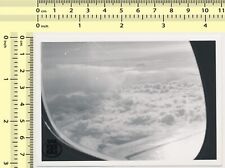 Vintage Aerial View Above Clouds - Airplane Wing & Sky Gelatin-Silver Photo 187 picture