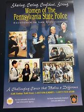 Pennsylvania PA State Police PSP Poster - Women of the PSP - Very Good Condition picture