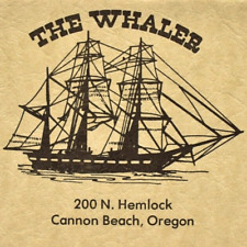 1980s The Whaler Restaurant Dinner House Menu N Hemlock Cannon Beach Oregon #1 picture