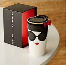RARE Starbucks Tumbler Alice Olivia Face Double Wall 355ml with Box picture