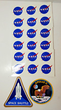 LOT 20 VINTAGE STICKERS APOLLO 11 NASA SPACE SHUTTLE picture