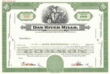 Dan River Mills, Inc. - Specimen Stock Certificate - Danville, Virginia Historic picture