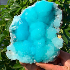 3.37LB Natural beautiful blue texture stone mineral sample quartz crystal picture
