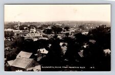 Ellsworth ME-Maine, RPPC: Bird's-Eye View of Town from Mt. Rock Vintage Postcard picture
