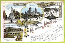 ah0198 - MEXICO - VINTAGE POSTCARD - 1902 - AS IS picture
