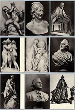 1967 MASTERPIECES OF SCULPTURE XVIII cent Monument Bas-relief SET 15 postcards picture