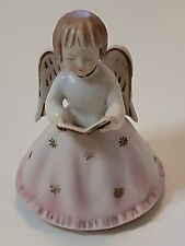 Vintage Schmid Brothers Music Box Angel Eyes Closed w/Book Plays Brahms Lullaby picture