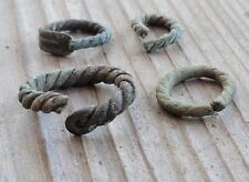 Ancient Viking Age Twisted Ring 8th-10th AD / Scandinavian artifacts / 4 pieces picture