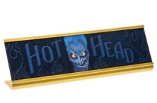 Disney Parks Hades Hot Head Desk Sign Office Plaque Metal NEW picture