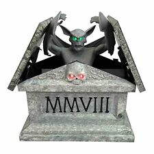 Gemmy Motion Animated Gargoyle Tombstone Halloween Lights Sound Halloween Grave picture