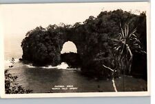 Real Photo Postcard Onomea Arch Hawaii North Hilo c1927-1940s AZO Squares picture