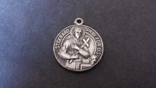 Vintage St Gerard Pray For Us Sterling Silver Religious Medal. picture