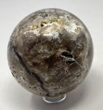 263g Sphalerite Crystal Druzy Sphere With Stand picture
