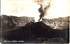 RPPC Mt Vesuvius erupting disaster , Campania Italy postcard a44 picture