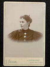 Grand Rapids Michigan MI Pretty Woman Big Buttons Antique Cabinet Photo picture