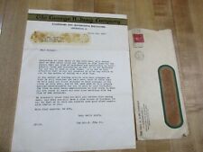 1929 March 22 Letter George H Jung Company Plus envelope w postmark (r) picture
