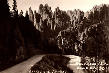 c1946 RPPC Cathedral Spires Rushmore Photo Rapid City South Dakota Postcard picture