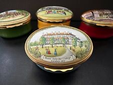 Halcyon Days Enameled Pill Boxes Set of 4 Mount Holyoke College Commemorative picture