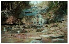 POSTCARD VTG Waterfalls Along Walk Natural Bridge VA Virginia  picture