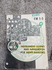 Instrument Flying and Navigation for Army Aviators FM 1-5 1970s vintage picture
