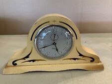 Vintage WM.L Gilbert Wind Up Wood Mantle Desk Alarm Clock picture