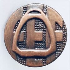 FEF Horse Stirrup Design Small Pin Badge Rare Vintage (J1) picture