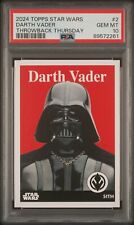 2024 Topps Star Wars Throwback Thursday Darth Vader #2 PSA 10 picture