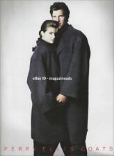 vintage PERRY ELLIS Coats 1-Page PRINT AD 1988 STEPHANIE SEYMOUR Matt Norklund picture